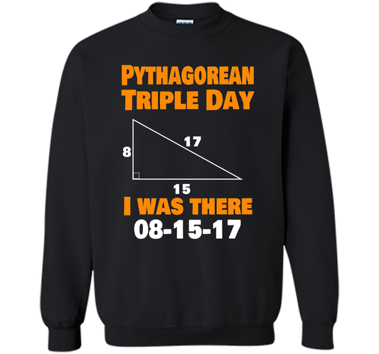 Pythagorean Triple Day 2017 8-15-17 Geeky T-shirt Black