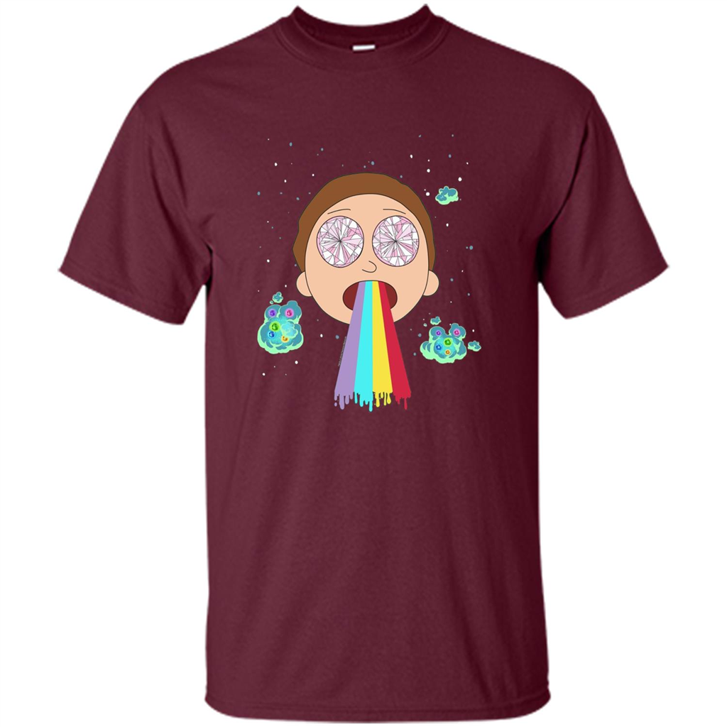 Cartoon Lovers T-shirt Space Morty Maroon