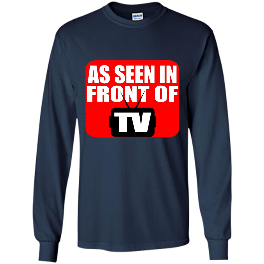 As Seen In Front Of TV T-shirt Navy
