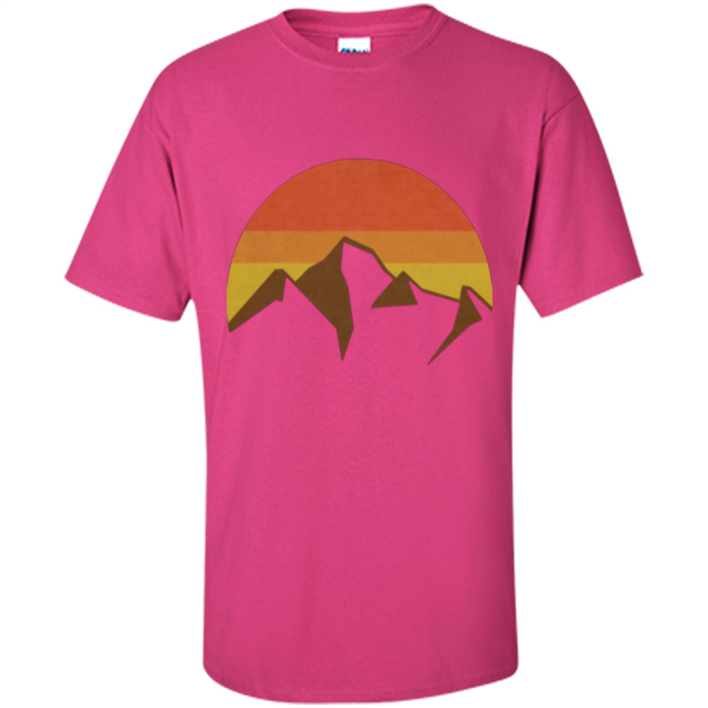 Mountain And Fall Sun T-shirt Heliconia