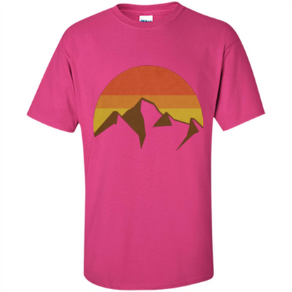 Mountain And Fall Sun T-shirt Heliconia