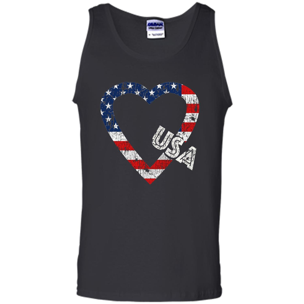 Independence Day T-shirt Love USA Black