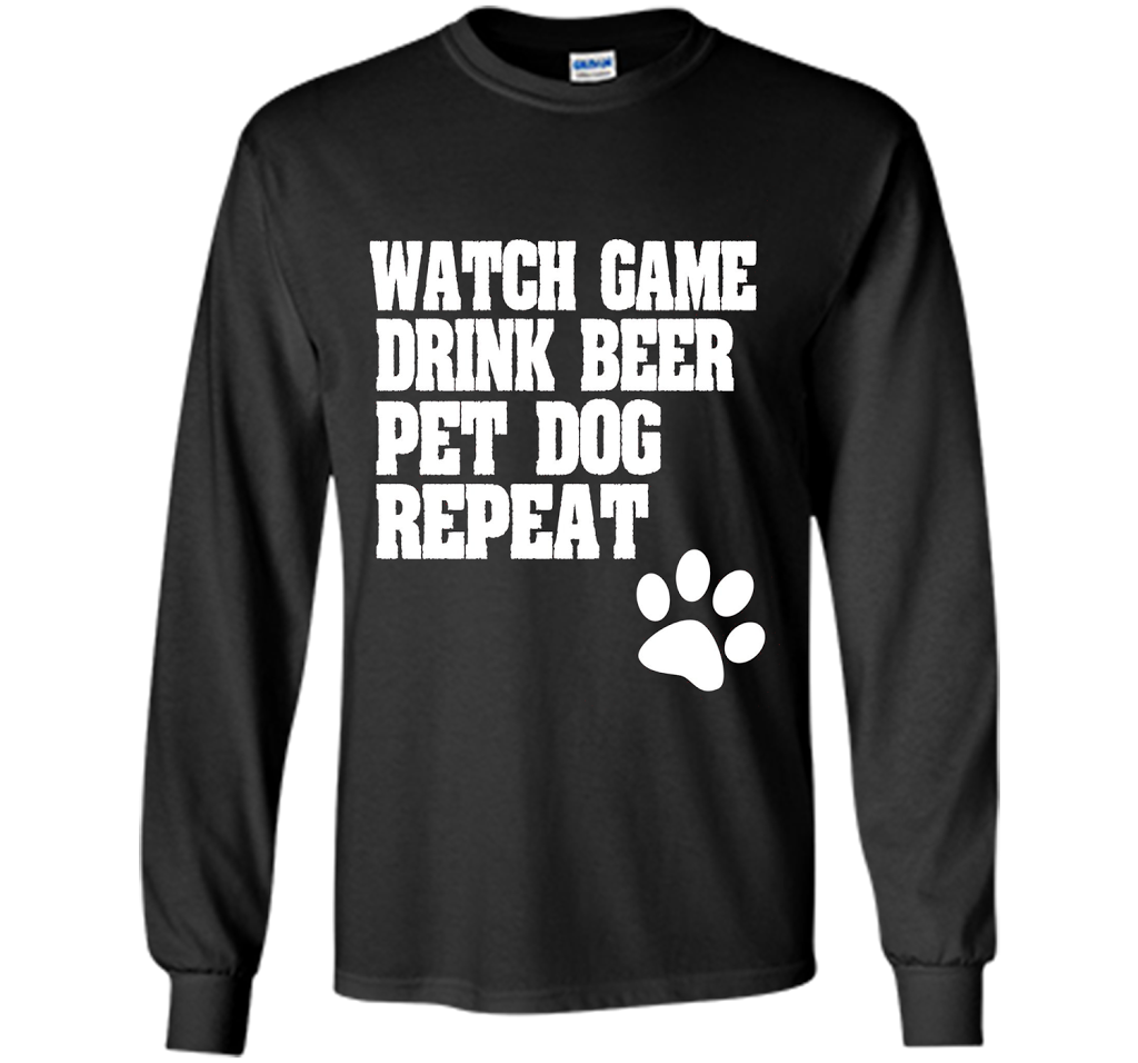 Sports Fan, Beer Drinker, Dog Lover Shirt for men and women shirt Black