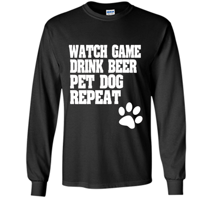 Sports Fan, Beer Drinker, Dog Lover Shirt for men and women shirt Black