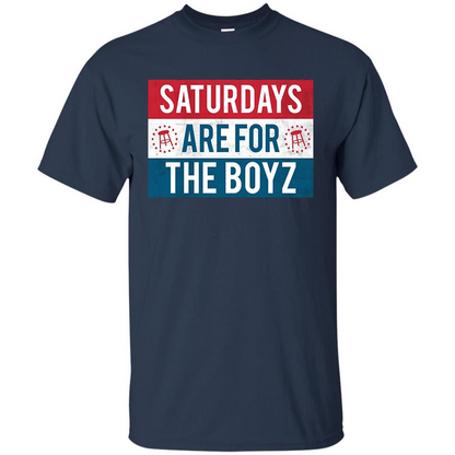 Saturdays Are For The Boyz T-shirt Navy
