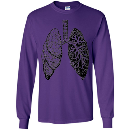 Lungs T-shirt Purple