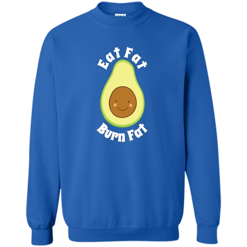Eat Fat Burn Fat Avocado T-shirt Royal