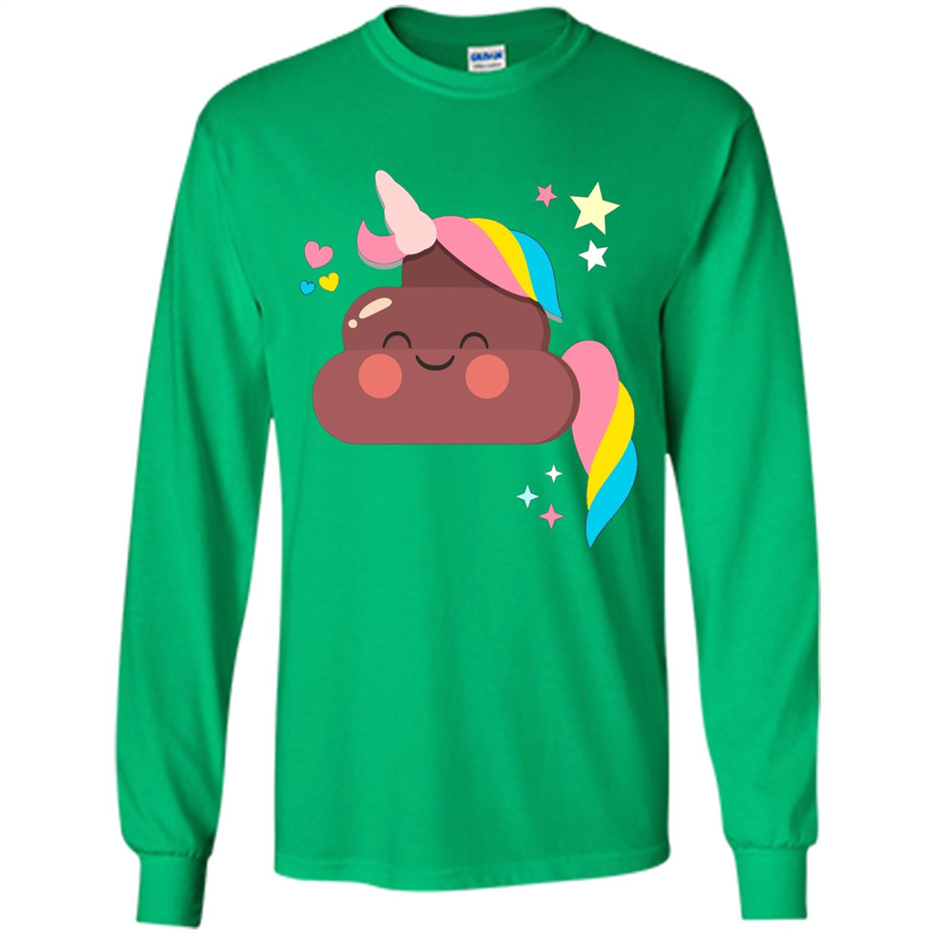 Emoji Happy Unicorn Poop Funny T-shirt Irish Green