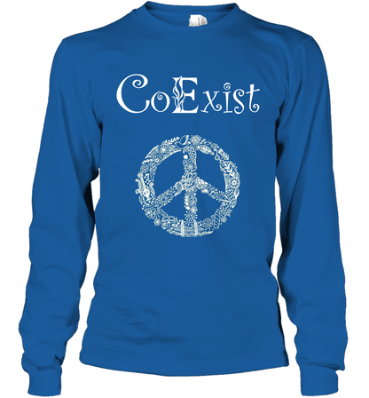 Co Exist Shirt Long Sleeve T-Shirt Long Sleeve T-Shirt Royal