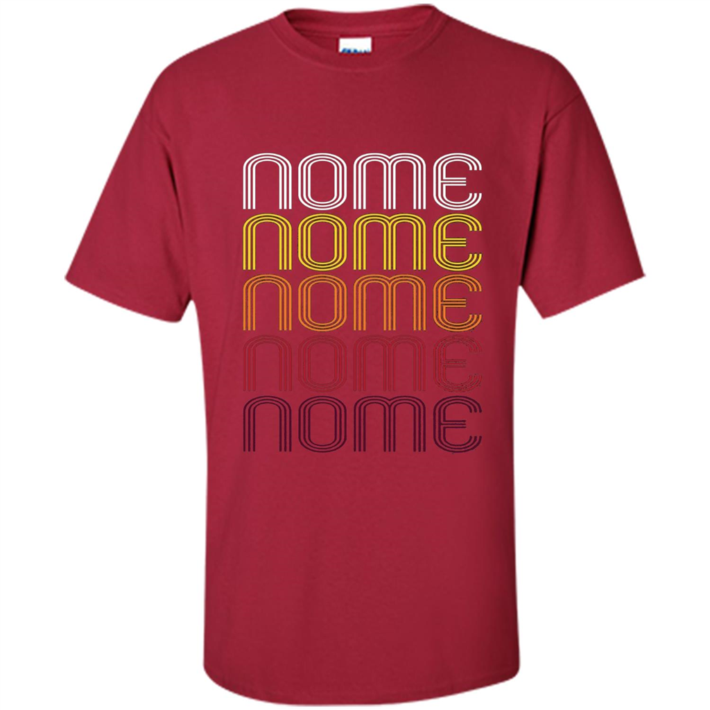 Nome, Vintage Style Alaska T-shirt Cardinal