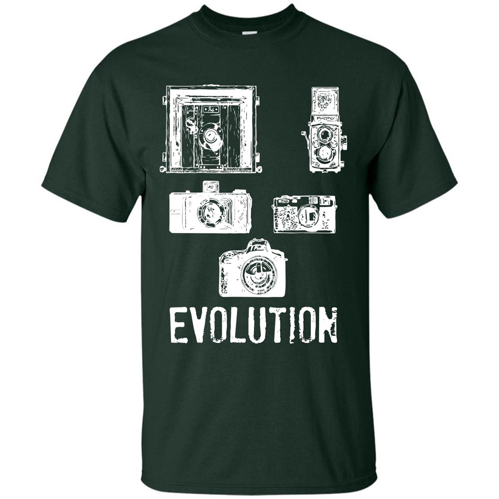 Photographer T-shirt Evolution T-shirt Forest Green