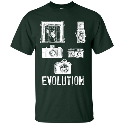 Photographer T-shirt Evolution T-shirt Forest Green