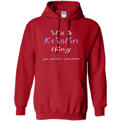 Funny Personalized First Name T-Shirt It's A Kristin Thing Red