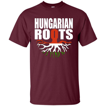 Hungarian Roots T-shirt Maroon