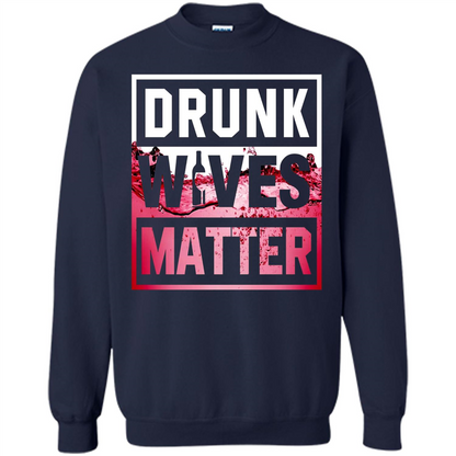Drunk Wives Matter T-shirt Wine T-shirt Navy