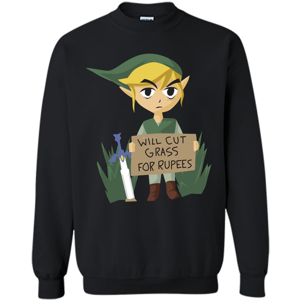Video Games T-srhit Will Cut Grass For Rupees T-shirt Black