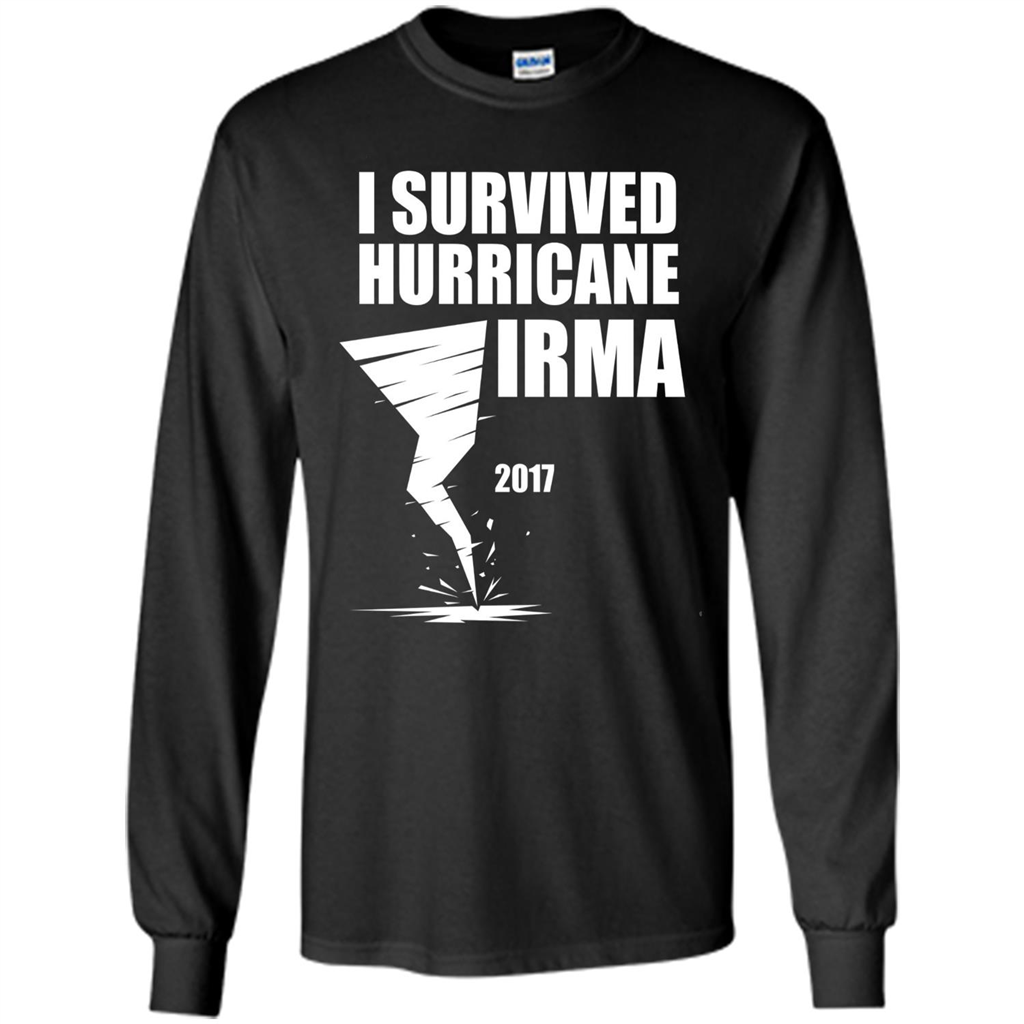 I Survived Hurricane Irma Graphic T-shirt Black