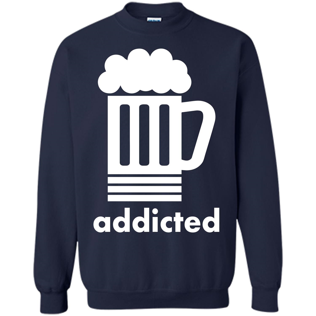 Beer T-shirt Addicted To Beer Navy