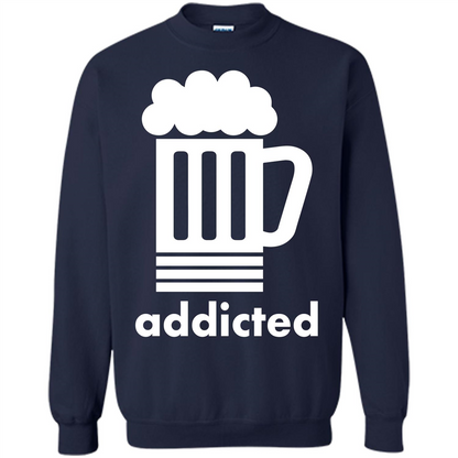 Beer T-shirt Addicted To Beer Navy