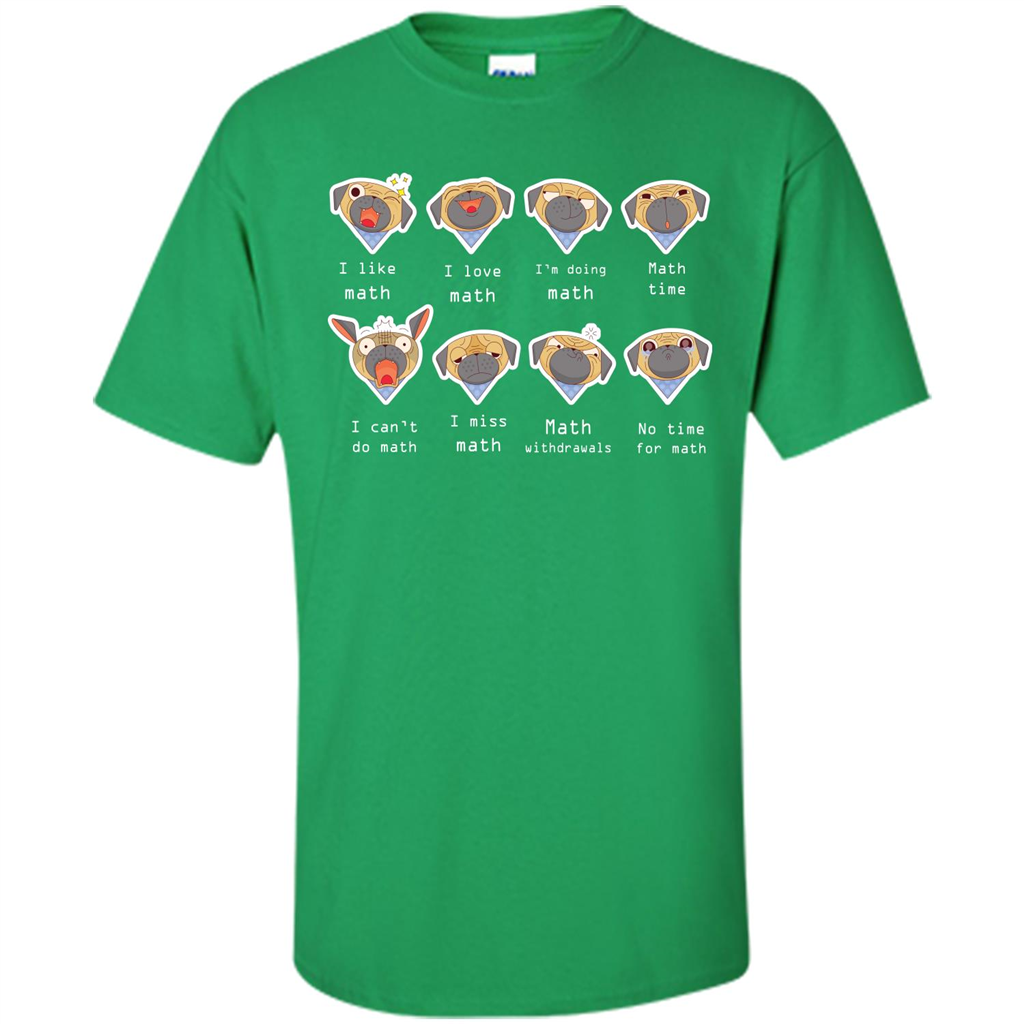 I Love Math T-shirt Dog Emotion Irish Green
