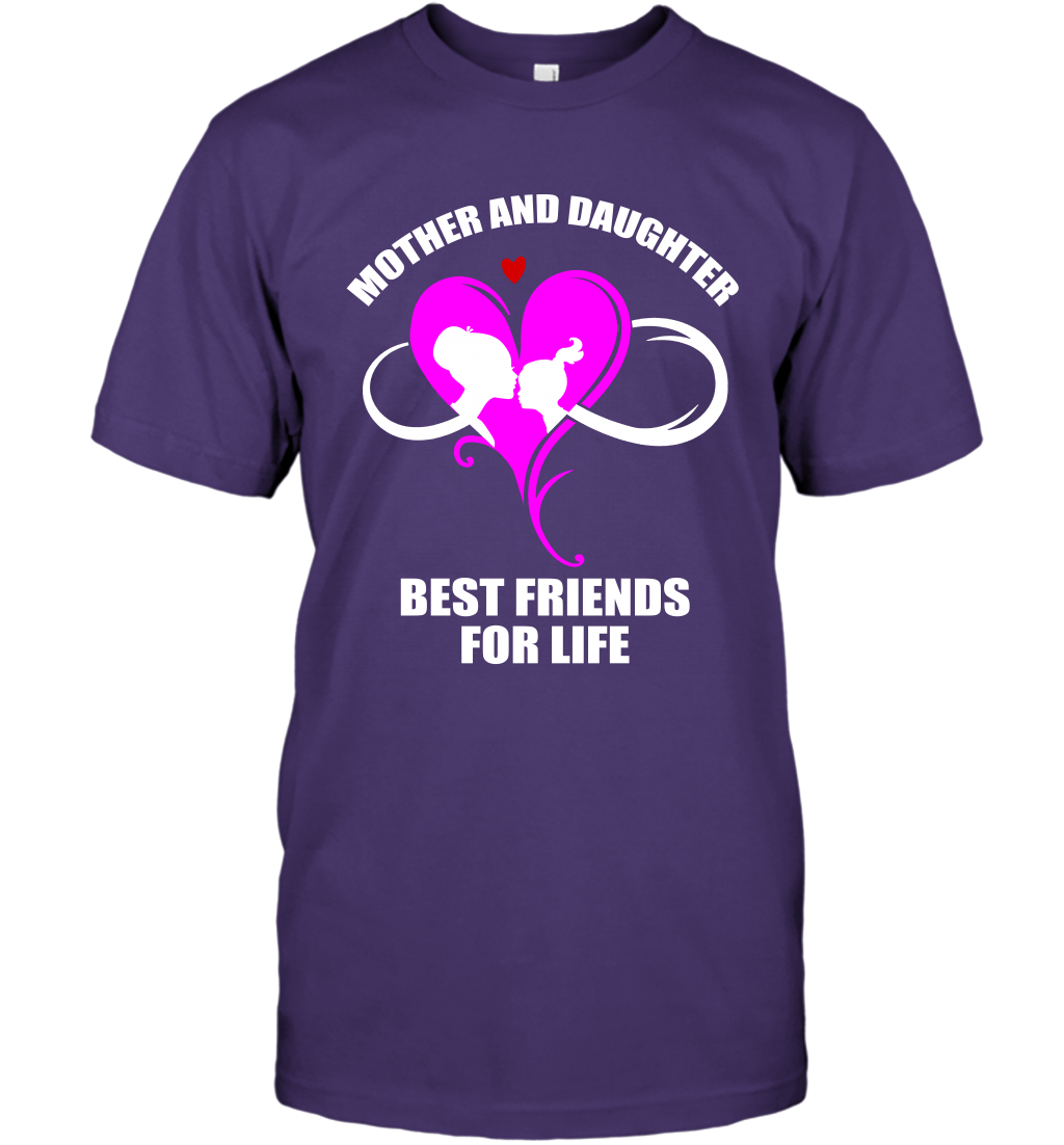 Mother And Daughter Best Friends For Life Shirt T-Shirt Purple