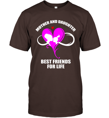 Mother And Daughter Best Friends For Life Shirt T-Shirt Dark Chocolate