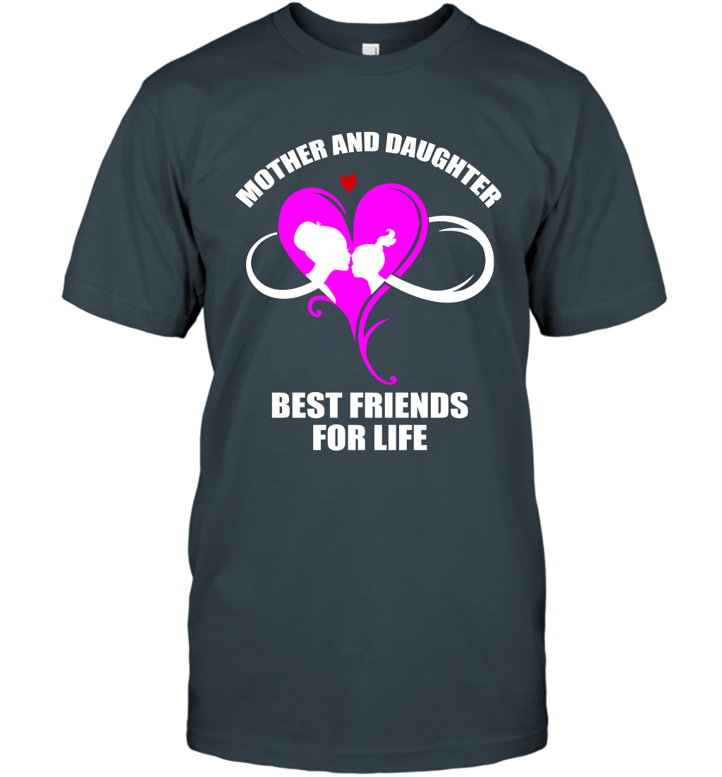 Mother And Daughter Best Friends For Life Shirt T-Shirt Charcoal