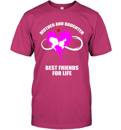 Mother And Daughter Best Friends For Life Shirt T-Shirt Heliconia