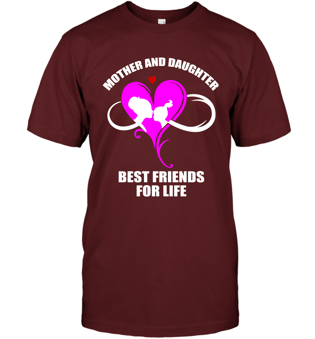 Mother And Daughter Best Friends For Life Shirt T-Shirt Cardinal