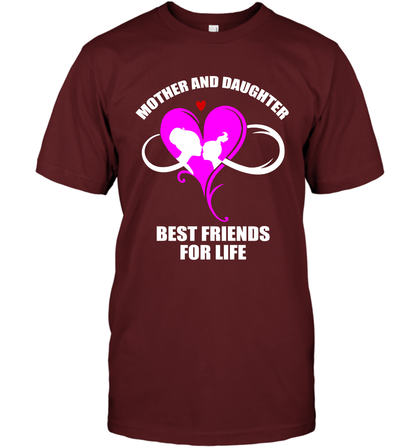 Mother And Daughter Best Friends For Life Shirt T-Shirt Cardinal
