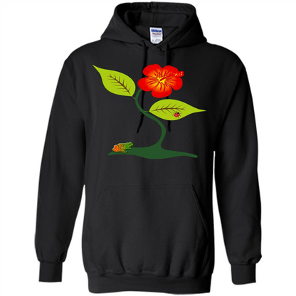 Plant And Flower T-Shirt Black