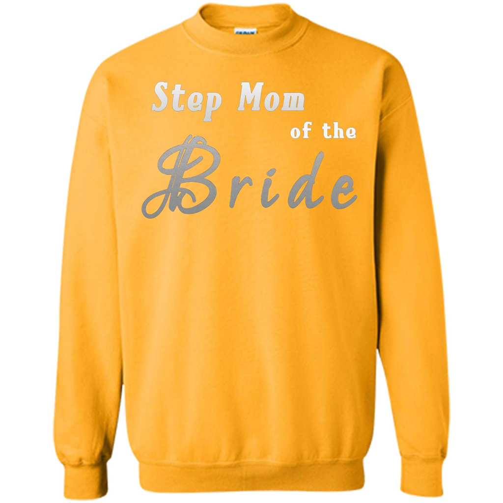 Bride's Step Mom T-shirt - New Step Mother Of Bride Gold