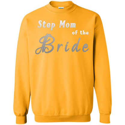 Bride's Step Mom T-shirt - New Step Mother Of Bride Gold