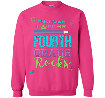 Fun Fourth Grade Rocks TShirt: 3rd Grade Is So Last Year Tee shirt Heliconia