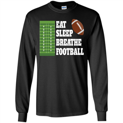Eat Sleep Breathe Football T-shirt Black