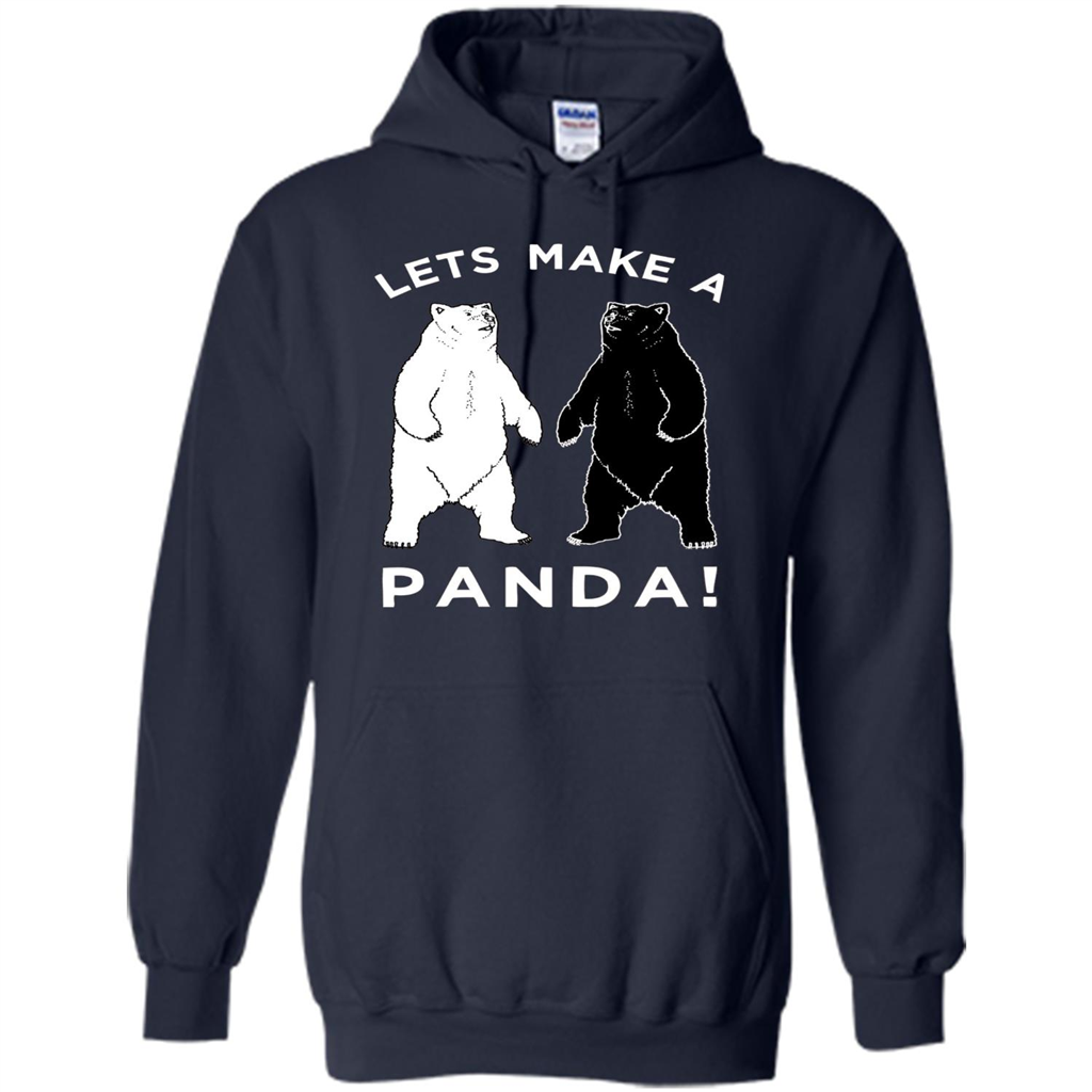 Funny Panda T-shirt Lets Make A Panda T-Shirt Navy