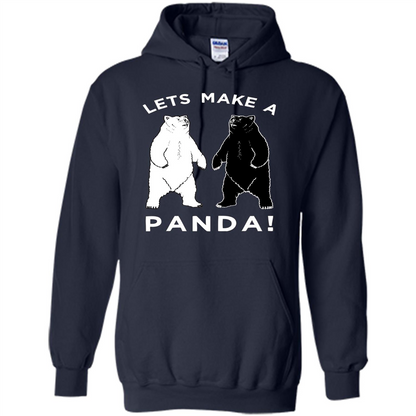 Funny Panda T-shirt Lets Make A Panda T-Shirt Navy