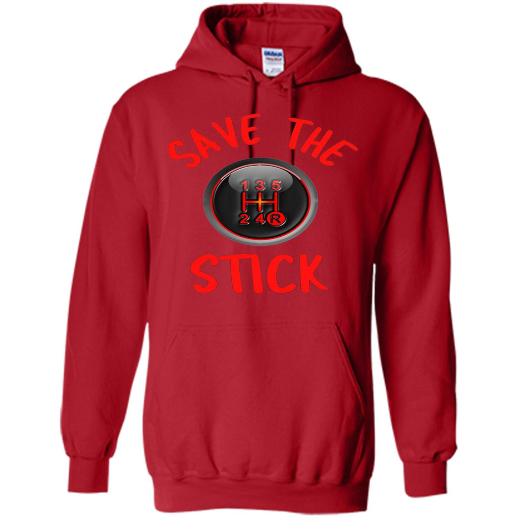 Car Racing T-Shirt Save The Stick Red