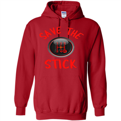 Car Racing T-Shirt Save The Stick Red