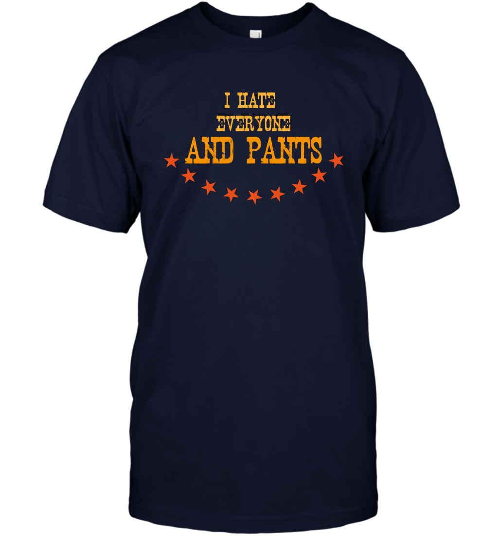 I Hate Everyone And Plant Shirt T-Shirt T-Shirt Navy