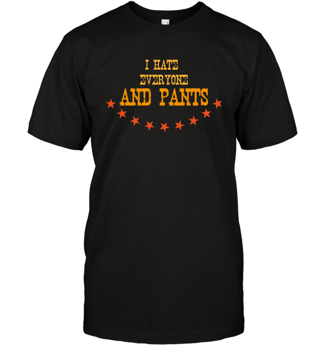 I Hate Everyone And Plant Shirt T-Shirt T-Shirt Black