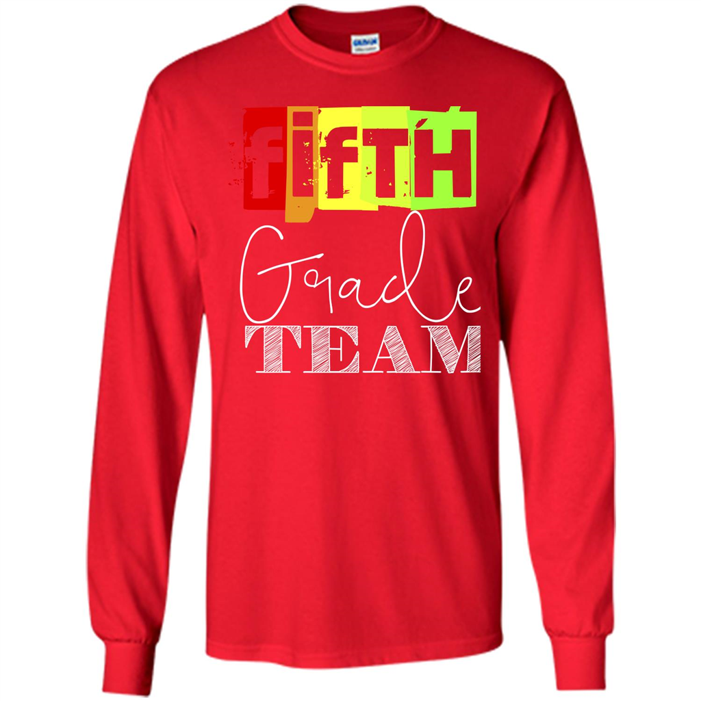 Fifth Grade Team T-shirt School Day T-shirt Red