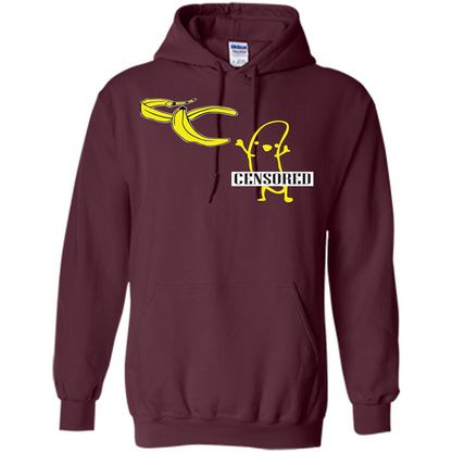 Banana T-shirt Censored T-shirt Maroon