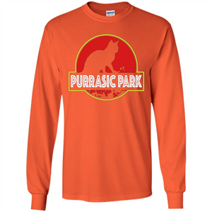 Funny Kitty Cat Graphic T-shirt Purrasic Park Cat T-Shirt