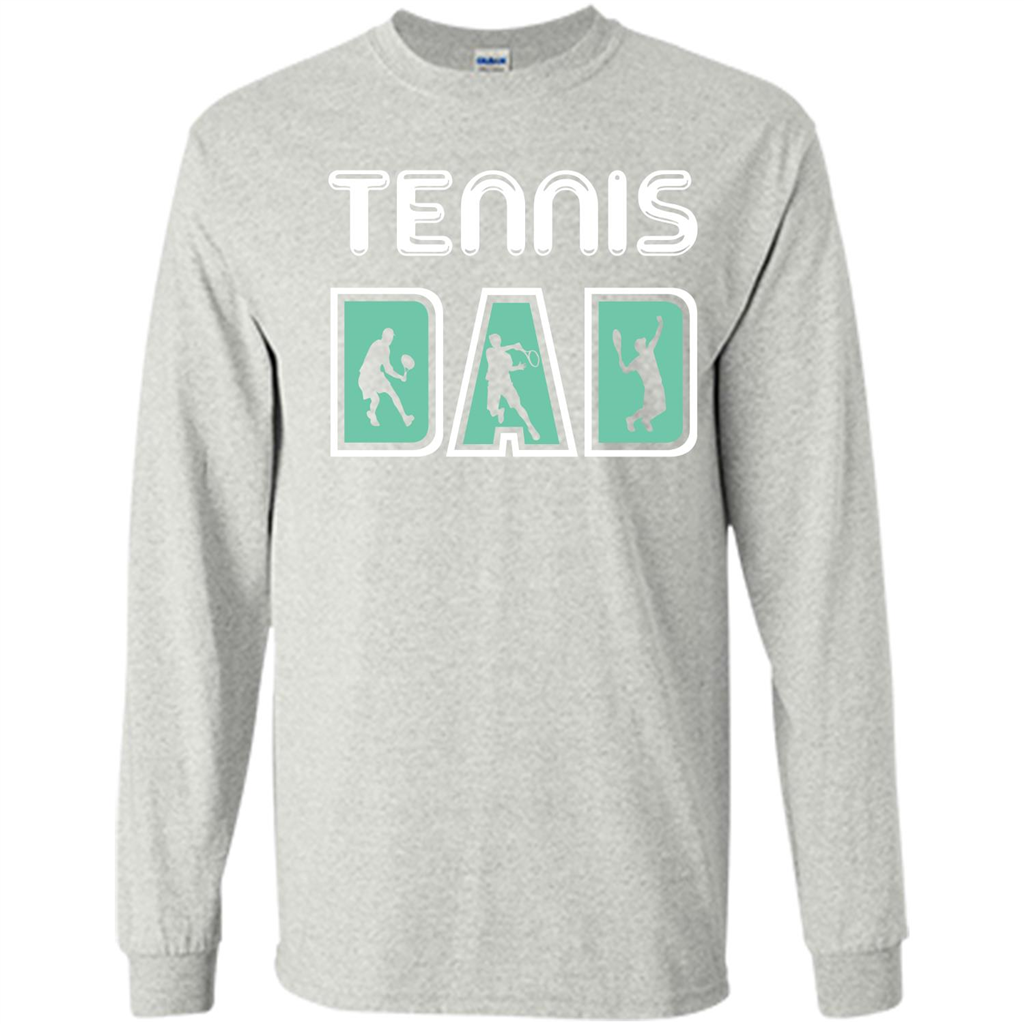 Tennis Lover T-shirt Tennis Dad Ash