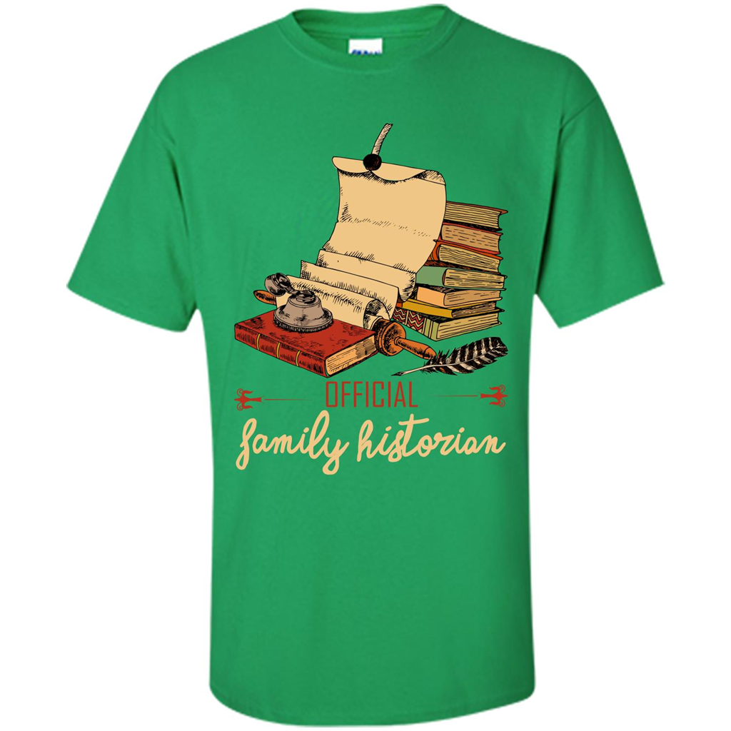 Family T-shirt Official Family Historian Irish Green