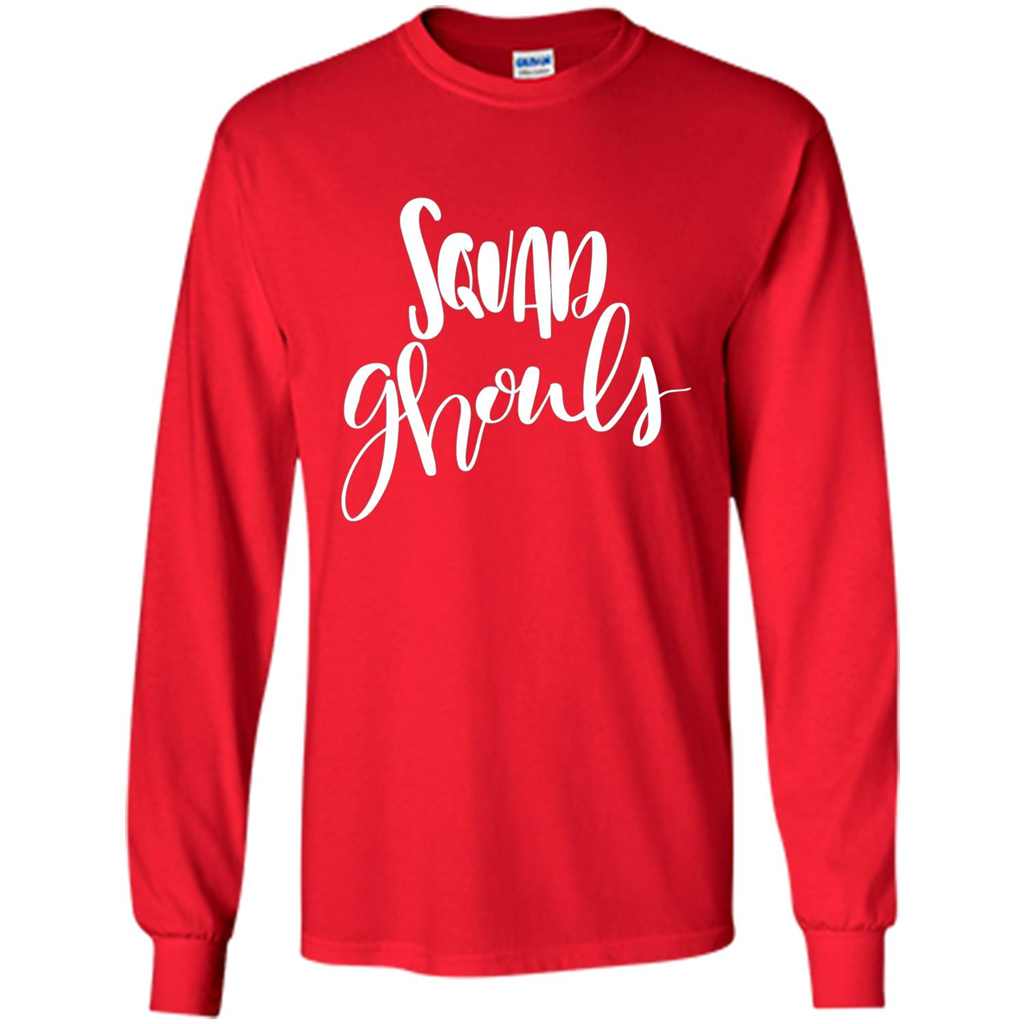 Squad Ghouls T-Shirt Halloween Funny Ghost Costume T-shirt Red