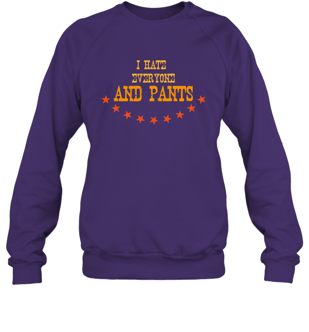 I Hate Everyone And Plant Shirt Sweatshirt Sweatshirt Purple