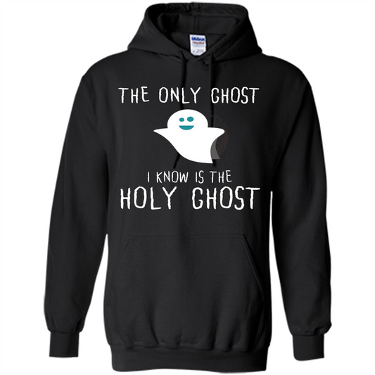Christian Halloween T-shirt The Only Ghost I Know Is Holy Ghost Orange