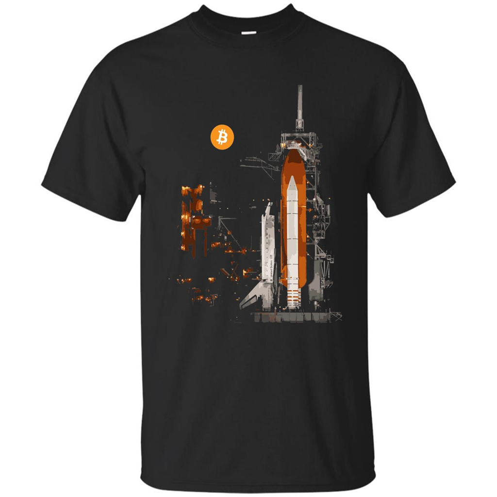 Bitcoin T-Shirt Crypto Shirt Blockchain T-shirt Moon Black